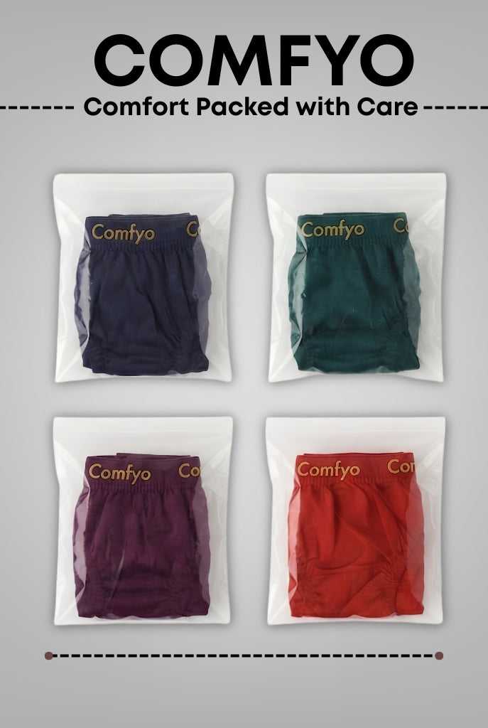 Comfyo Women's Premium Cotton Panty – Pack of 4